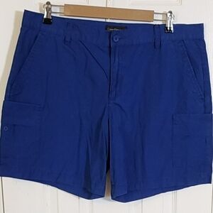 Calvin Klein Jeans Women's Blue Cargo Shorts NWT Size 16